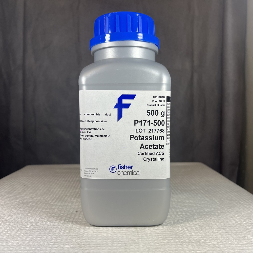 POTASSIUM ACETATE, 500 GM REAG
