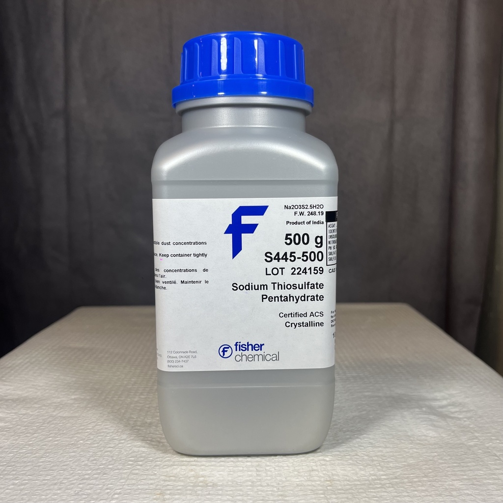 SODIUM THIOSULFATE, 500 GM 5 H