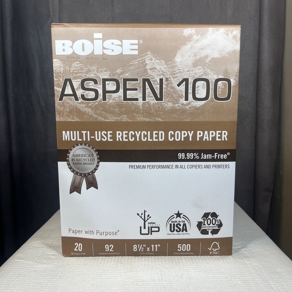 PAPER, COPIER 8.5 X 11 WHITE 